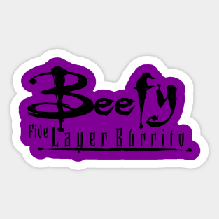 Beefy Five Layer - Black Sticker